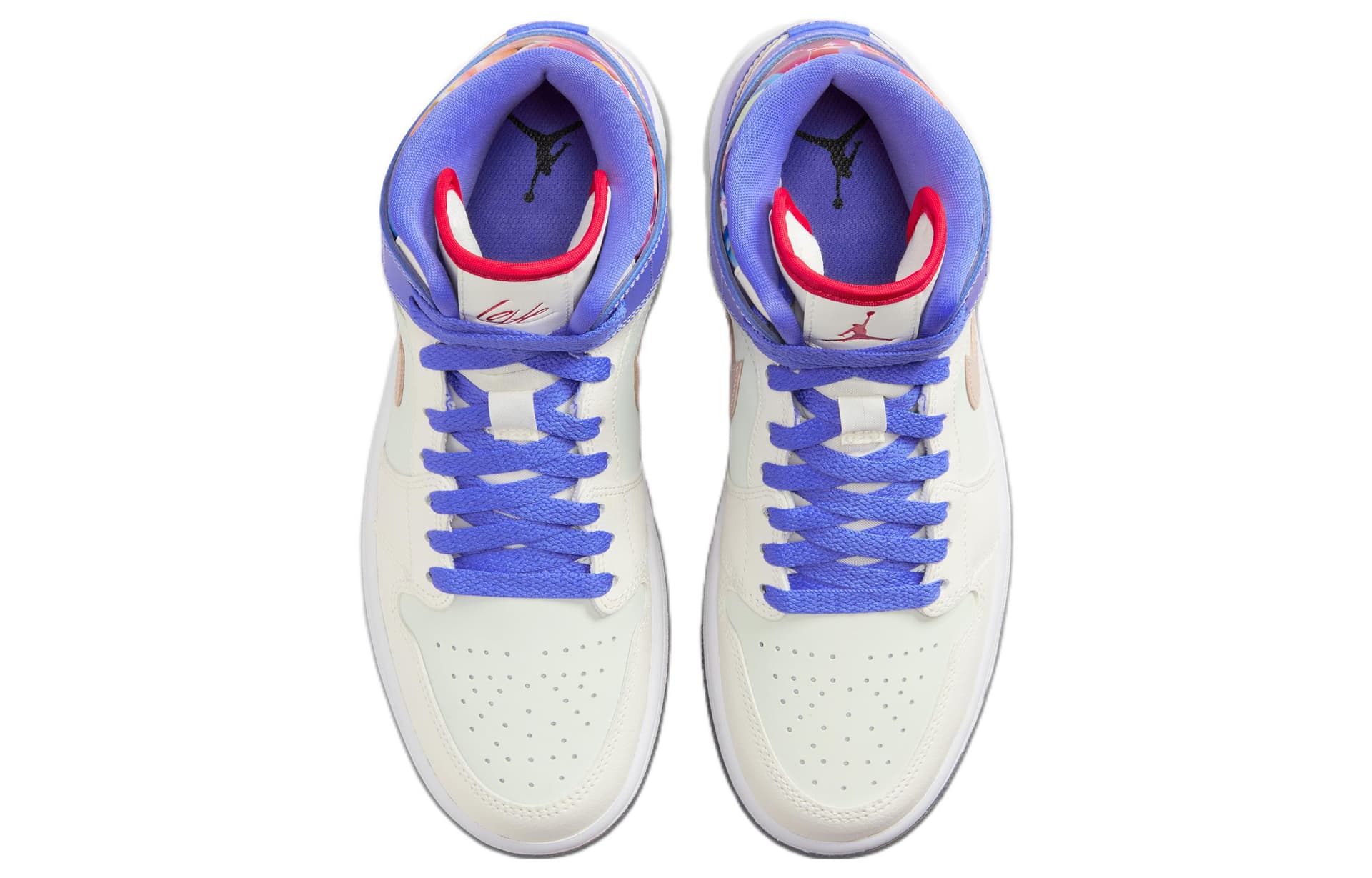 Ретро баскетбольные кроссовки Jordan Air Jordan 1 Mid Valentine's Day Purple — фото 3