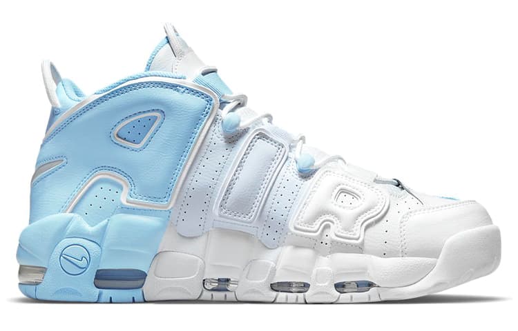 Кроссовки для баскетбола Nike Air More Uptempo White Blue - изображение 2