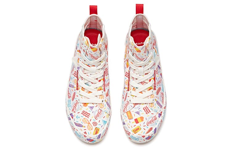 Кеды Anta x Coca-Cola High Top Canvas White Red - изображение 3