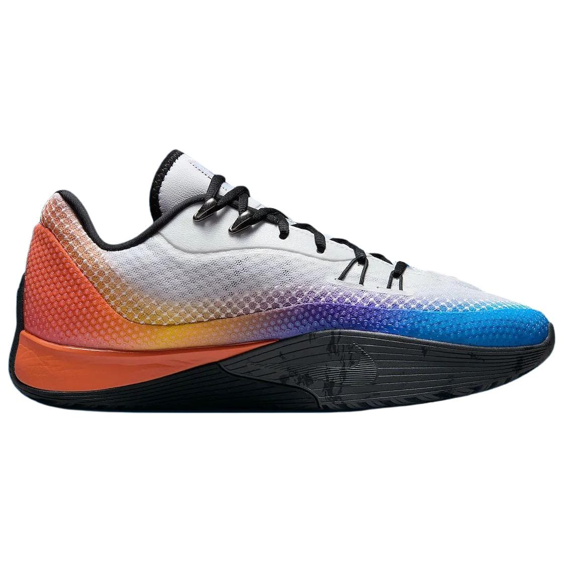 Кроссовки для баскетбола Nike S.T. Flare Устойчивые к истиранию Дышащие Низкие Баскетбольные Кроссовки Мужские Белые Синие и Оранжевые - изображение 2
