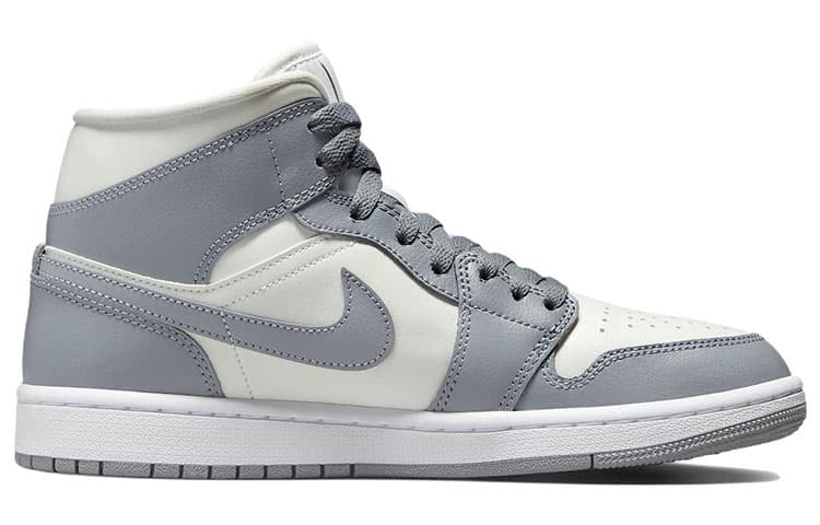 Ретро баскетбольные кроссовки Jordan Air Jordan 1 Mid "Grey Sail" - изображение 2