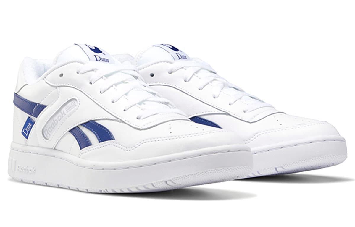 Ретро баскетбольные кроссовки Dime x Reebok BB 4000 White Blue - изображение 3