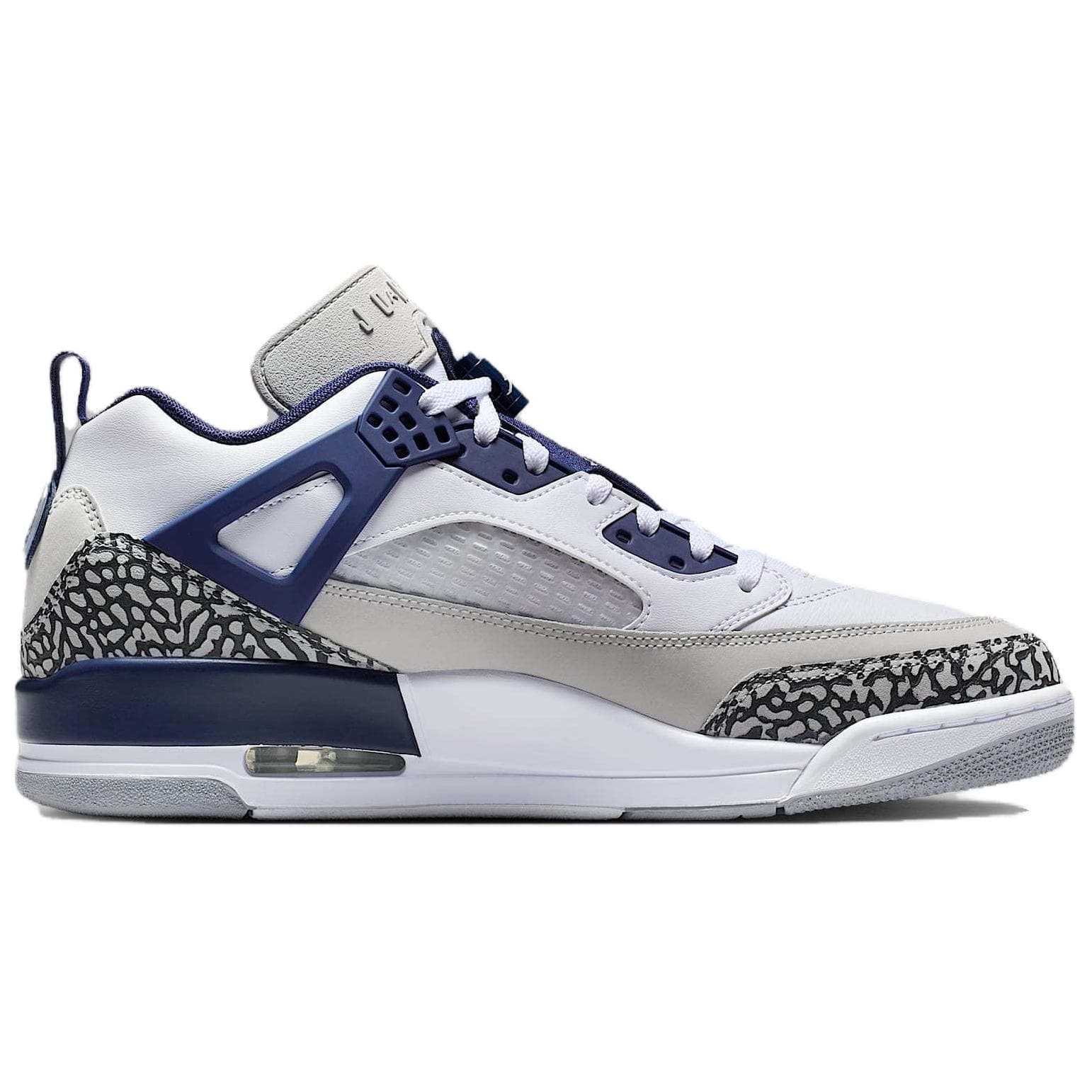 Ретро баскетбольные кроссовки Jordan Spizike Low Универсальные противоскользящие износостойкие лоу-топы ретро баскетбольные мужские бело-синие - изображение 2