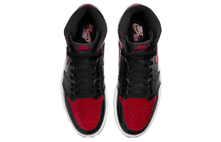 Ретро баскетбольные кроссовки Jordan Air Jordan 1 Retro High OG "Patent Bred" - изображение 4