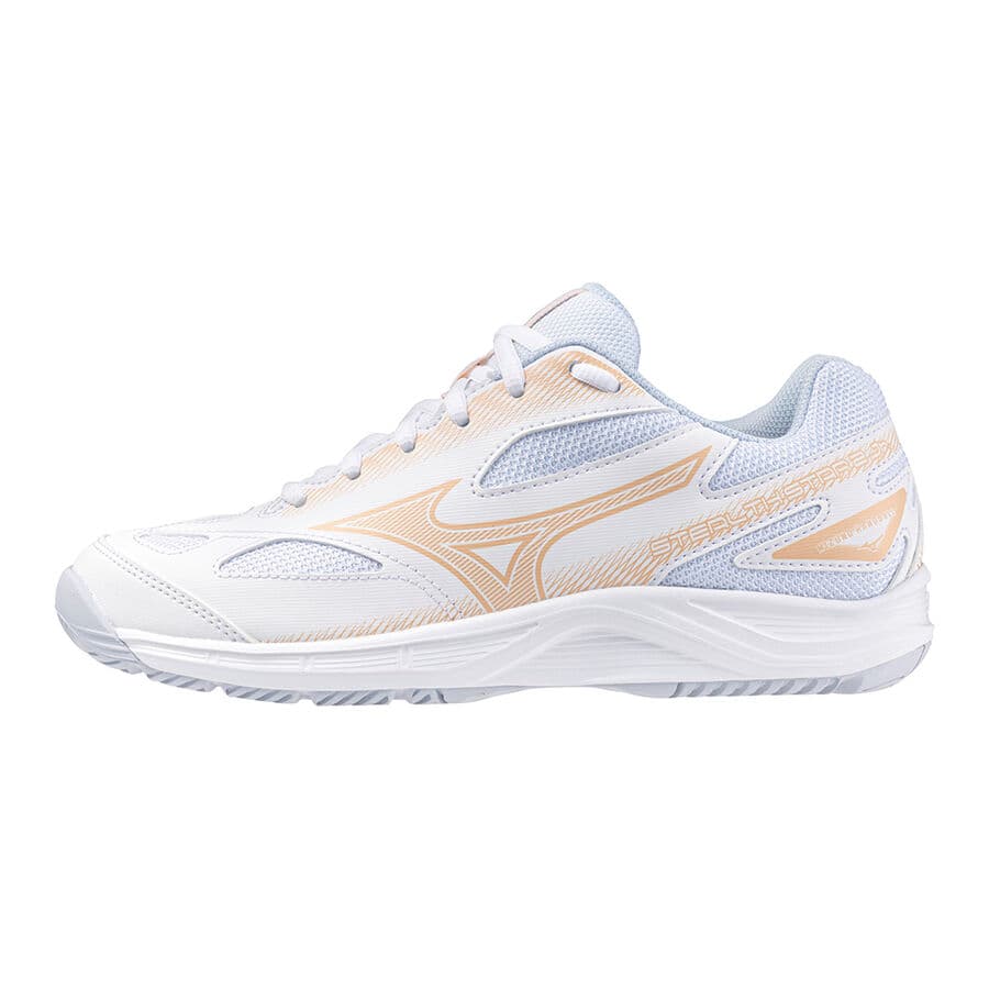 Кроссовки для спортзала Mizuno Stealth Star 2 JR White Gold - изображение 1