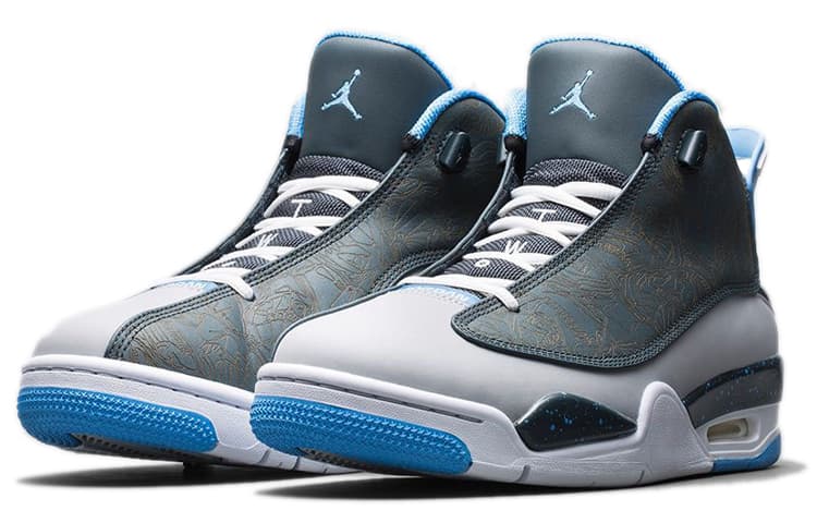 Ретро баскетбольные кроссовки Jordan Dub Zero Wolf Grey - изображение 3