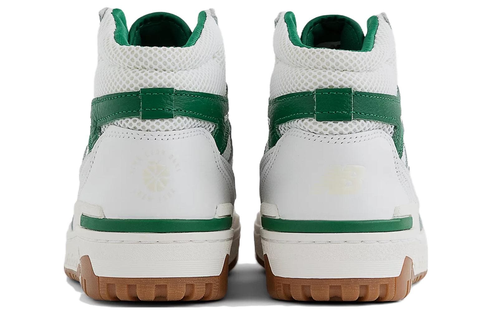 Ретро баскетбольные кроссовки ALD x New Balance 650 R White Green - изображение 5
