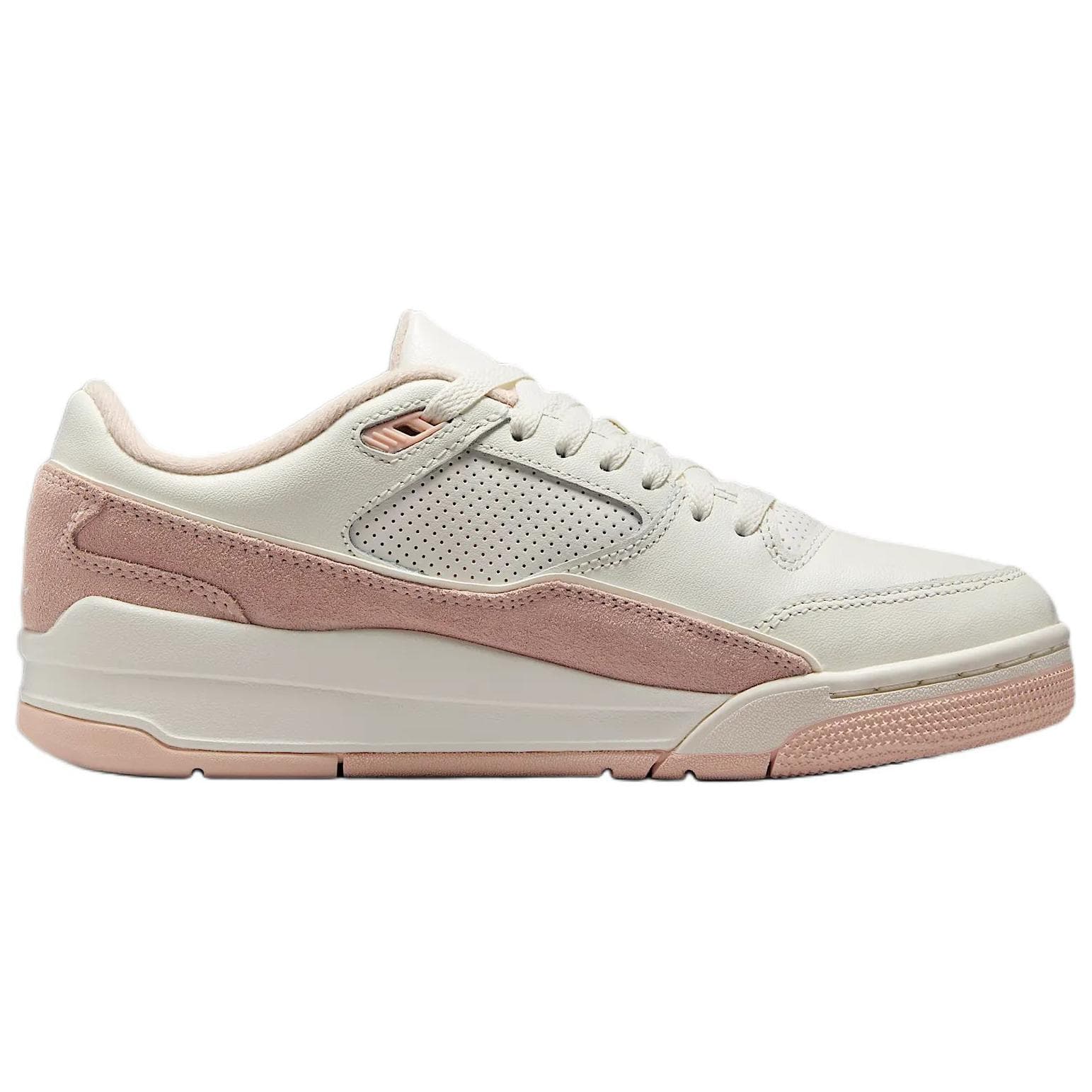 Кроссовки Jordan Flight Slip Resistant Abrasion Resistant Low Top Винтажные Баскетбольные Кроссовки Женские Бежево-Розовые - изображение 2