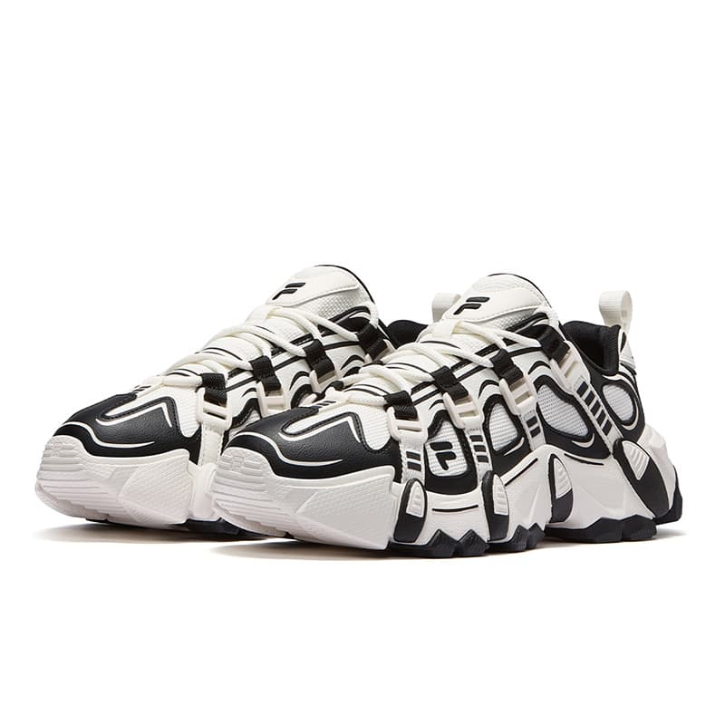 Кроссовки Joshua Vides x FILA FUSION Exocet II Low Топ Массивные Кроссовки Мужские Снег Черный - изображение 3