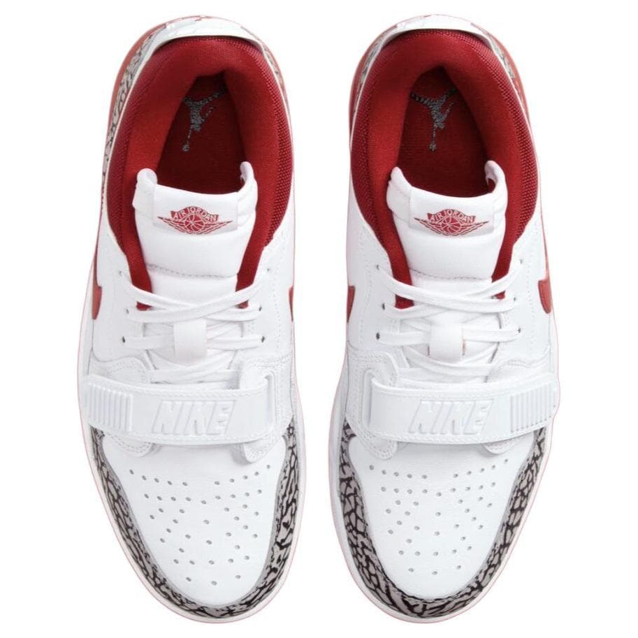 Ретро баскетбольные кроссовки Jordan Legacy 312 кожа синтетический материал Low Gym Red мягкий и удобный противоскользящая износостойкая лоу-топы ретро баскетбольные кроссовки женские белый красный - изображение 4