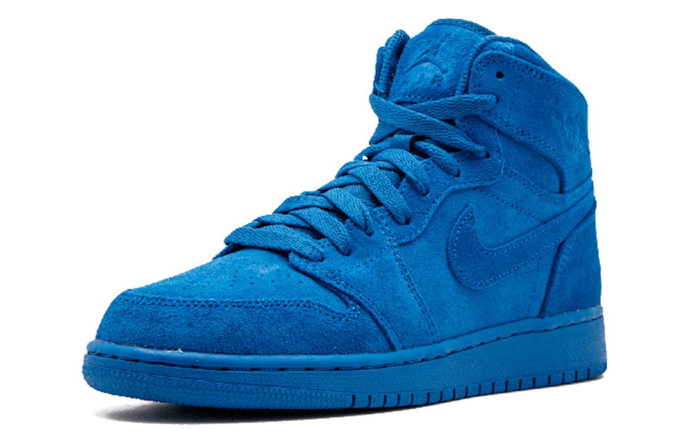 Ретро баскетбольные кроссовки Jordan Air Jordan 1 Retro Blue Suede - изображение 2