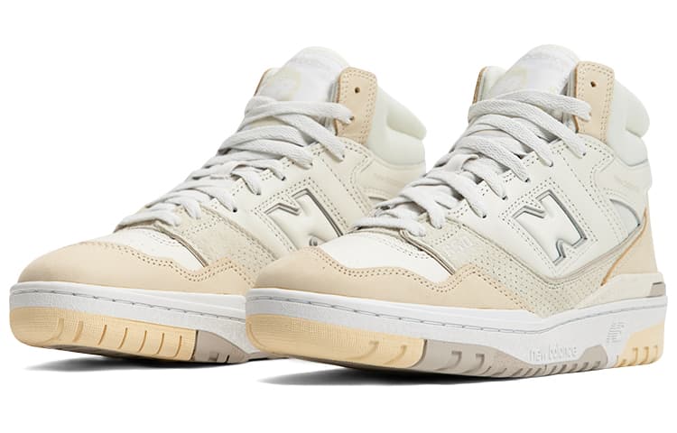 Ретро баскетбольные кроссовки New Balance 650 Beige - изображение 4