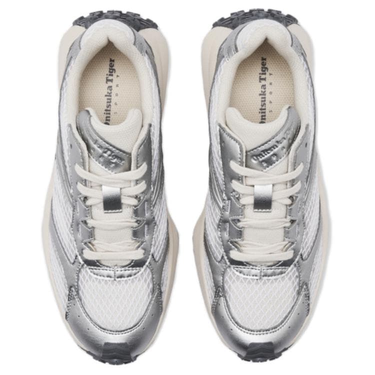 Кроссовки Onitsuka Tiger противоскользящие устойчивые к истиранию низкий топ кроссовки с толстой подошвой унисекс серый - изображение 4