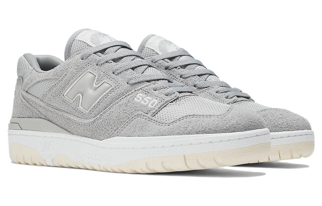 Ретро баскетбольные кроссовки New Balance 550 "Grey Suede" - изображение 3