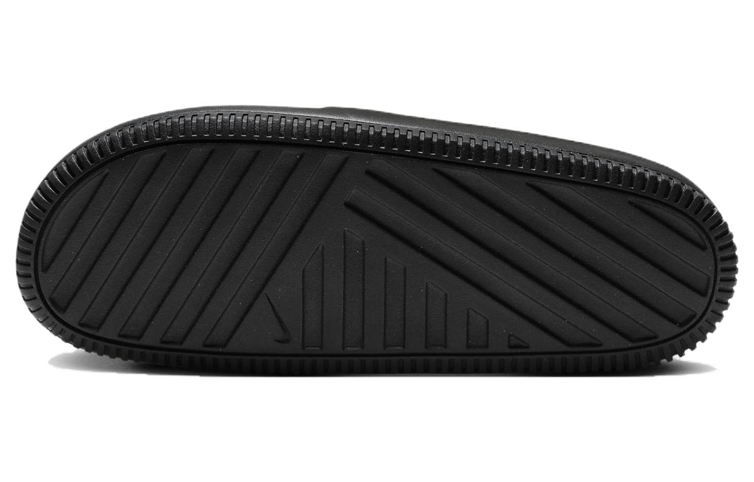 Шлёпанцы Nike Calm Flip Flop Мягкая резиновая подошва устойчивая к истиранию противоскользящие шлепанцы унисекс черный - изображение 5