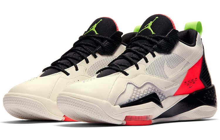 Ретро баскетбольные кроссовки Jordan Zoom 92 Mid Retro Basketball Shoes Men's Off-White - изображение 3