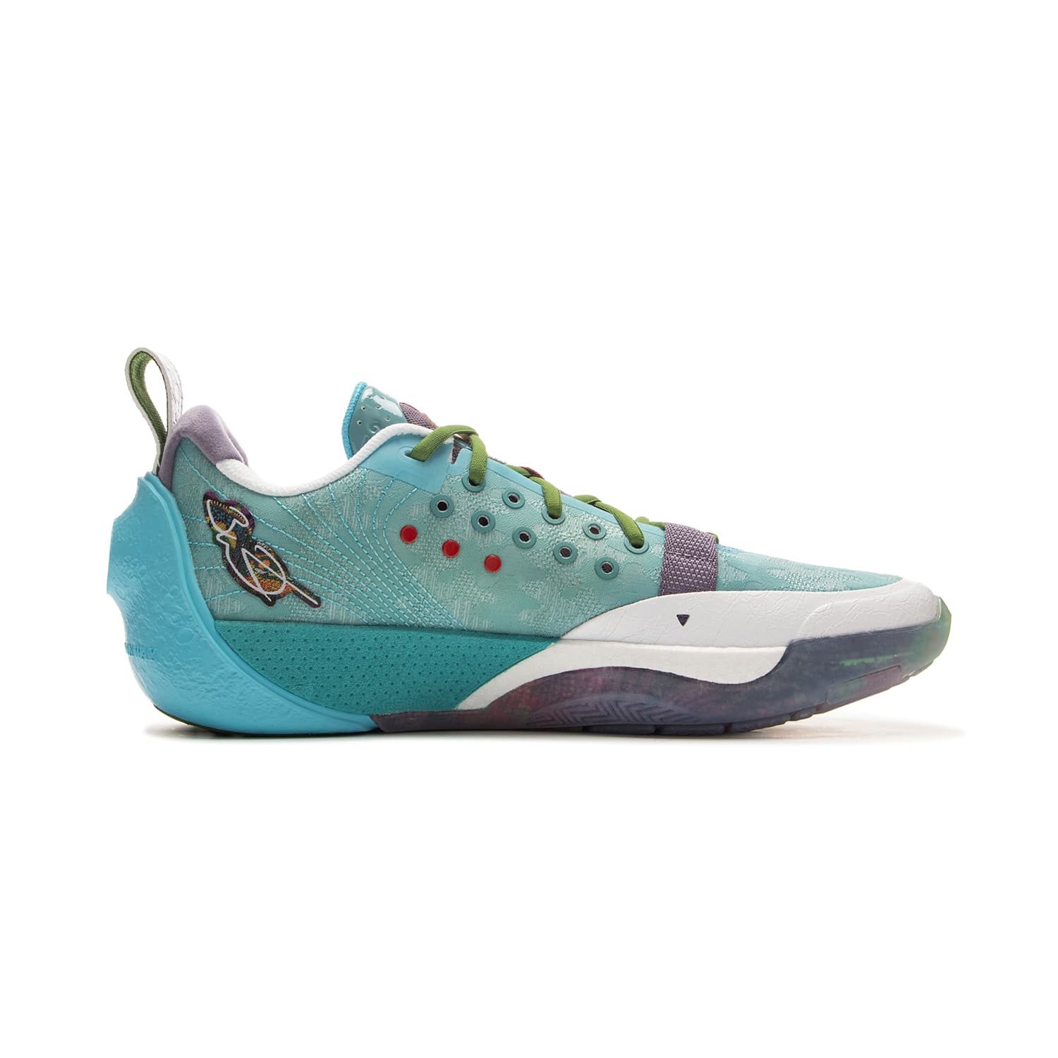 Кроссовки для баскетбола Li-Ning All City 13 с полноподошвенной технологией BENG, лоу-топы, баскетбольные кроссовки, мужские, бирюзовый - изображение 2