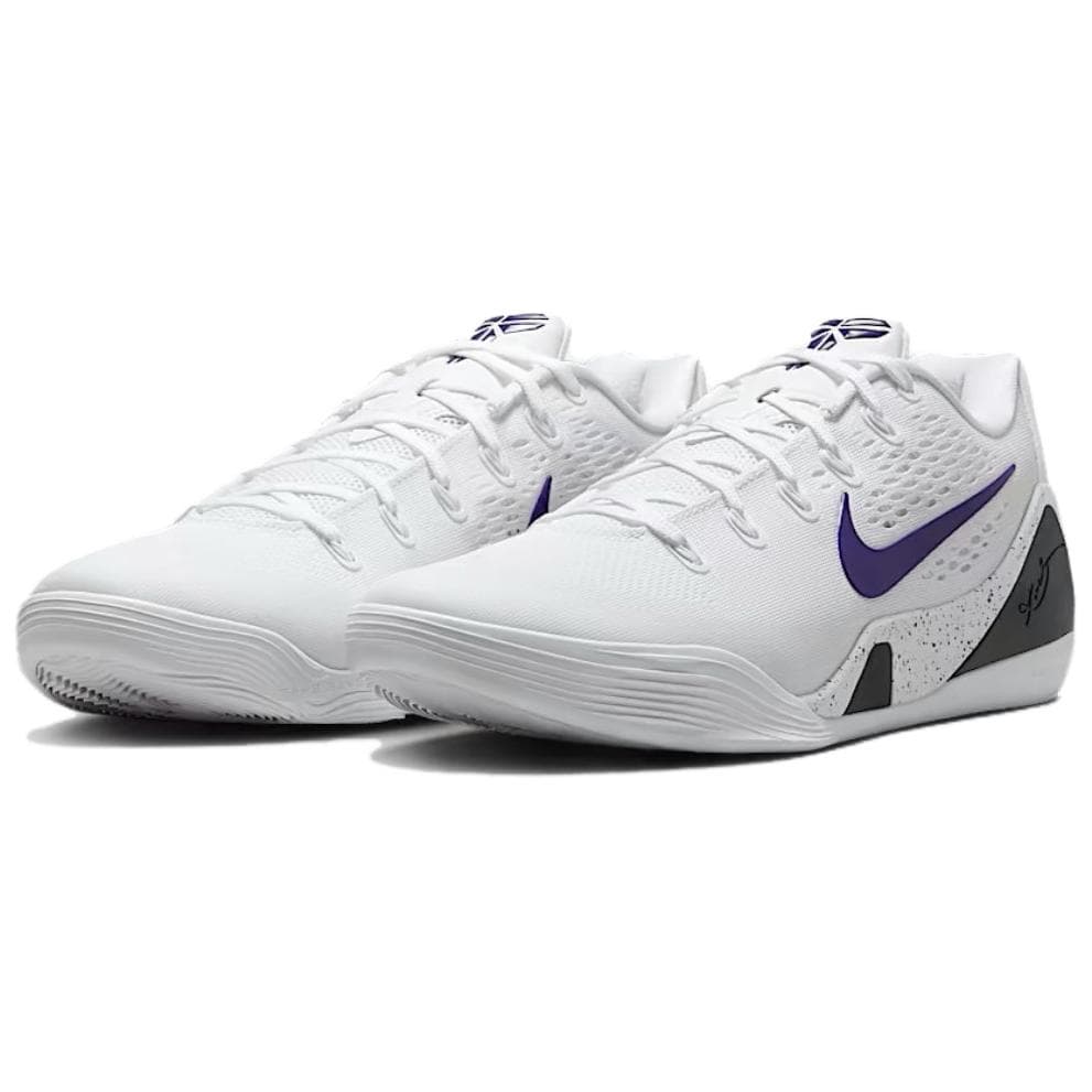 Кроссовки для баскетбола Nike Kobe 9 Low Баскетбольные кроссовки Унисекс Белый Фиолетовый - изображение 3