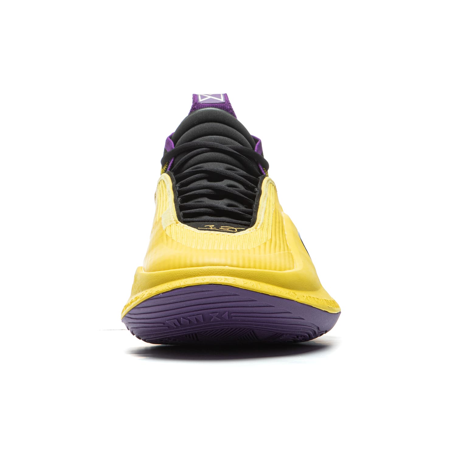 Кроссовки для баскетбола Li-Ning WOW11 Way Of Wade 11 Пурпурный Золотой С Углеродным Ядром, Стабильная Поддержка, Мид-топ, Баскетбольные Кроссовки, Мужской, Желтый/фиолетовый - изображение 5