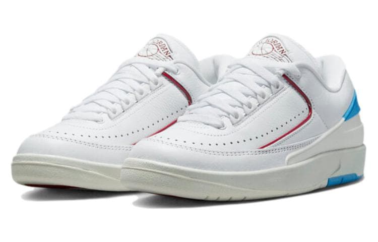 Ретро баскетбольные кроссовки Jordan Air Jordan 2 Low "Gym Red and Dark Powder Blue" - изображение 3