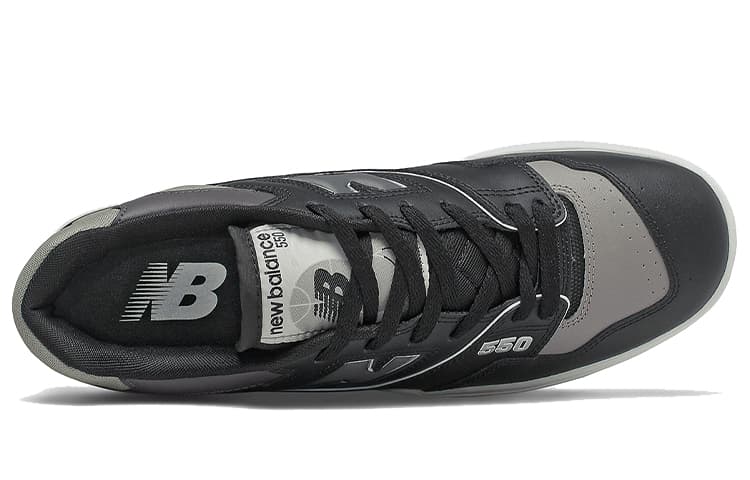 Ретро баскетбольные кроссовки New Balance 550 Black Grey - изображение 3