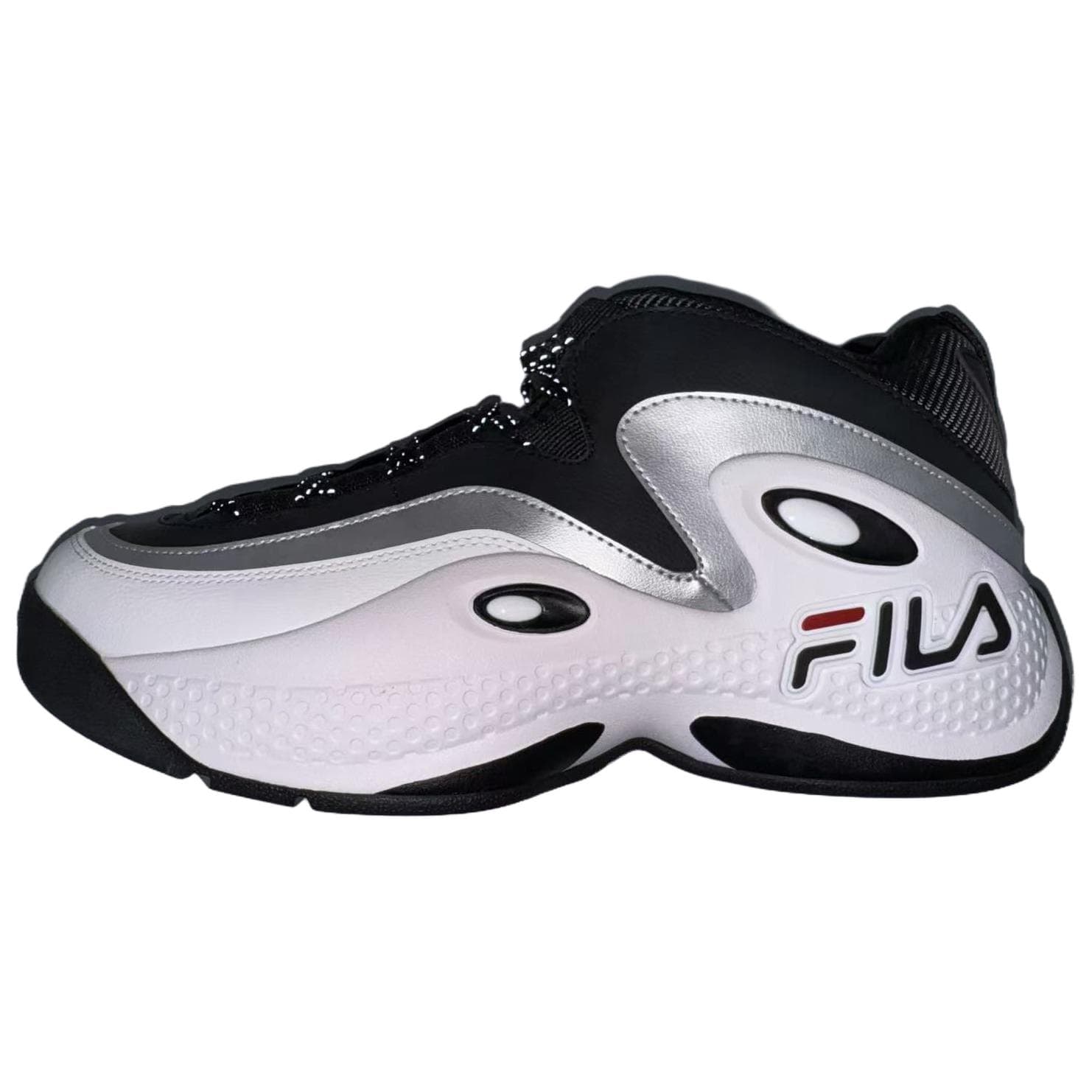 Кроссовки для баскетбола FILA FUSION GH3 Low Топ Баскетбольные кроссовки Мужские Черно-белые - изображение 1