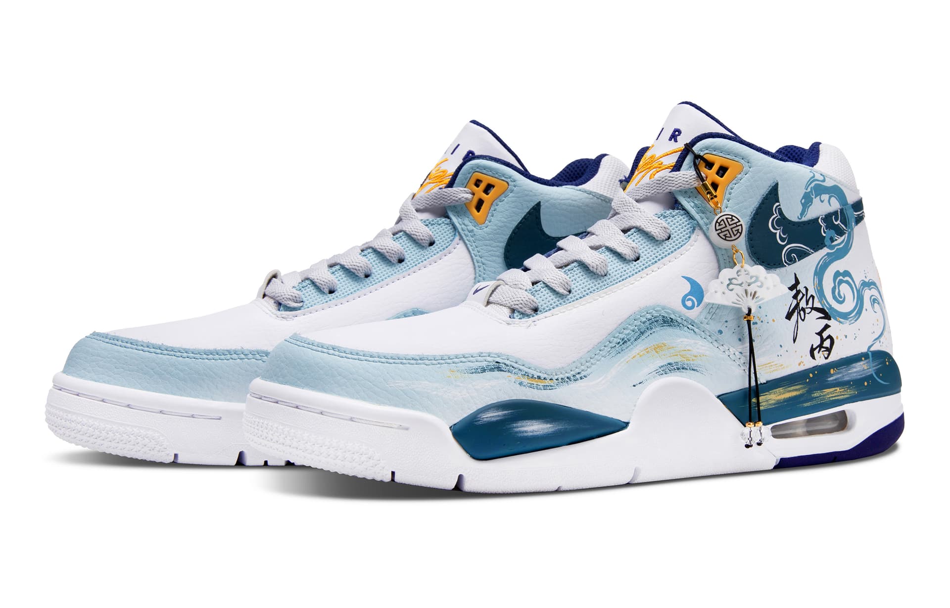 Ретро баскетбольные кроссовки Nike Flight Legacy East Sea Spirit - изображение 3