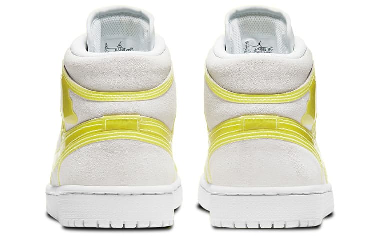 Ретро баскетбольные кроссовки Jordan Air Jordan 1 Mid LX "Opti Yellow" — фото 5