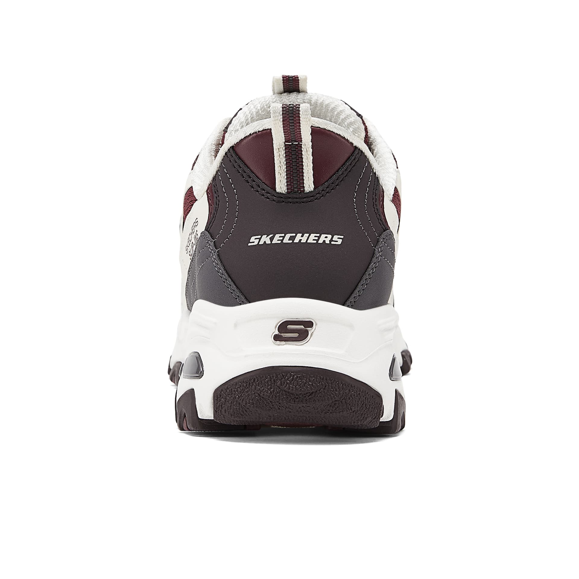 Кроссовки Skechers D'LITES 1,0 Высота Увеличивающие Низкие Кроссовки с Низким Верхом и Толстой Подошвой Женские Белые Коричневые - изображение 5