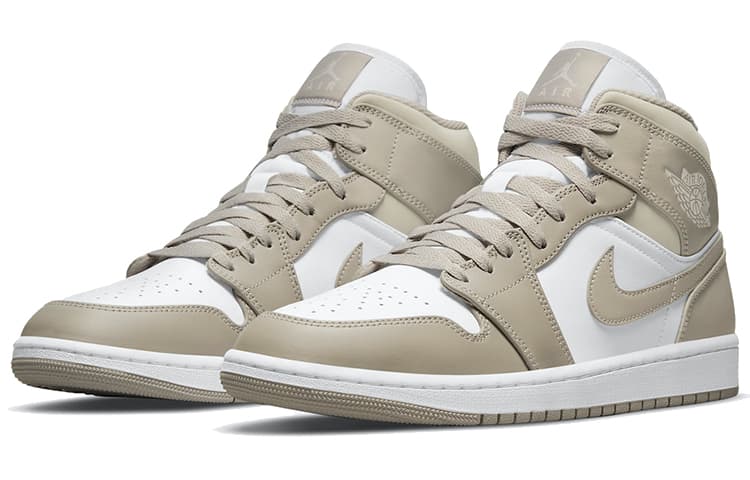 Ретро баскетбольные кроссовки Jordan Air Jordan 1 Mid "Linen" - изображение 3