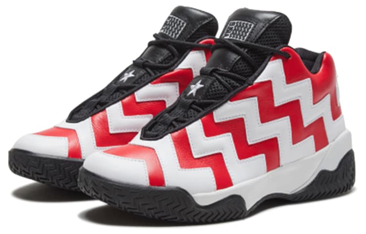 Ретро баскетбольные кроссовки Converse Basketball Retro Mid White Red - изображение 3