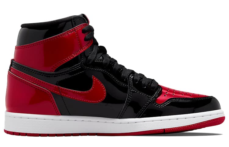 Ретро баскетбольные кроссовки Jordan Air Jordan 1 Retro High OG "Patent Bred" - изображение 2