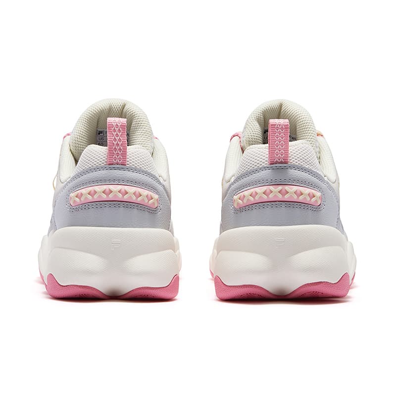 Кроссовки для баскетбола FILA FUSION WATERBEAR Bear Paw Shoes Низкие Баскетбольные Кроссовки Женские С ароматом Белоснежная Луна Каменно-серый - изображение 5