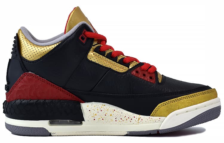 Кроссовки для баскетбола Jordan Air Jordan 3 Retro "Black Gold" - изображение 2
