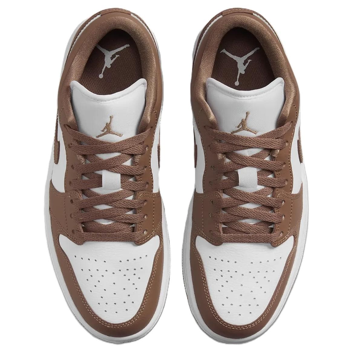 Ретро баскетбольные кроссовки Jordan Air Jordan 1 Low White Brown - изображение 4