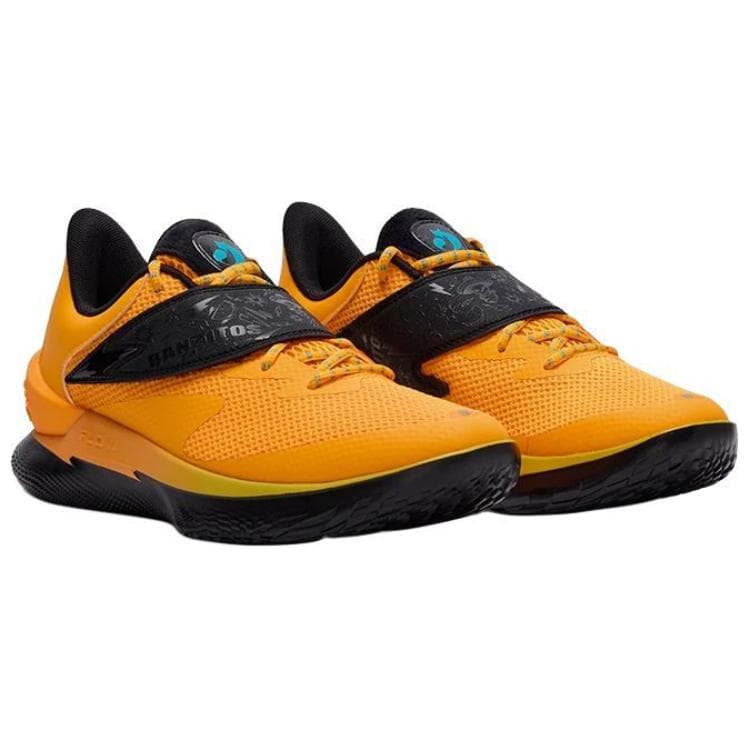 Кроссовки для баскетбола Under Armour Curry Fox 1 Противоскользящие Низкие Баскетбольные Кроссовки Мужские Желто-черные - изображение 3