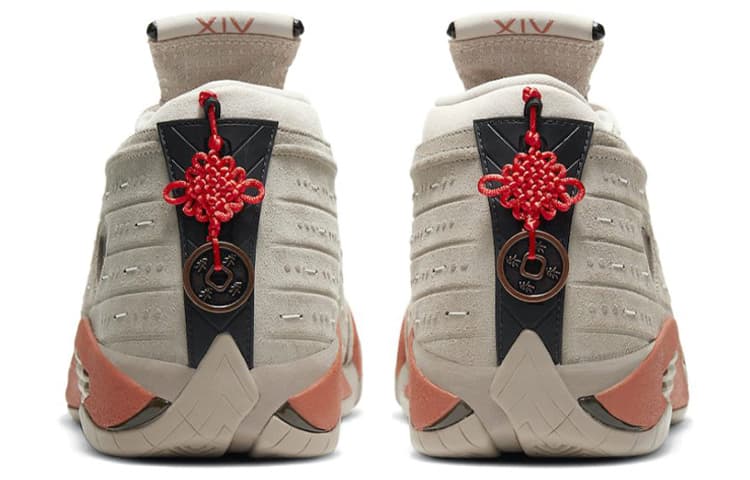 Ретро баскетбольные кроссовки CLOT x Air Jordan 14 Low SP "Terracotta" - изображение 5