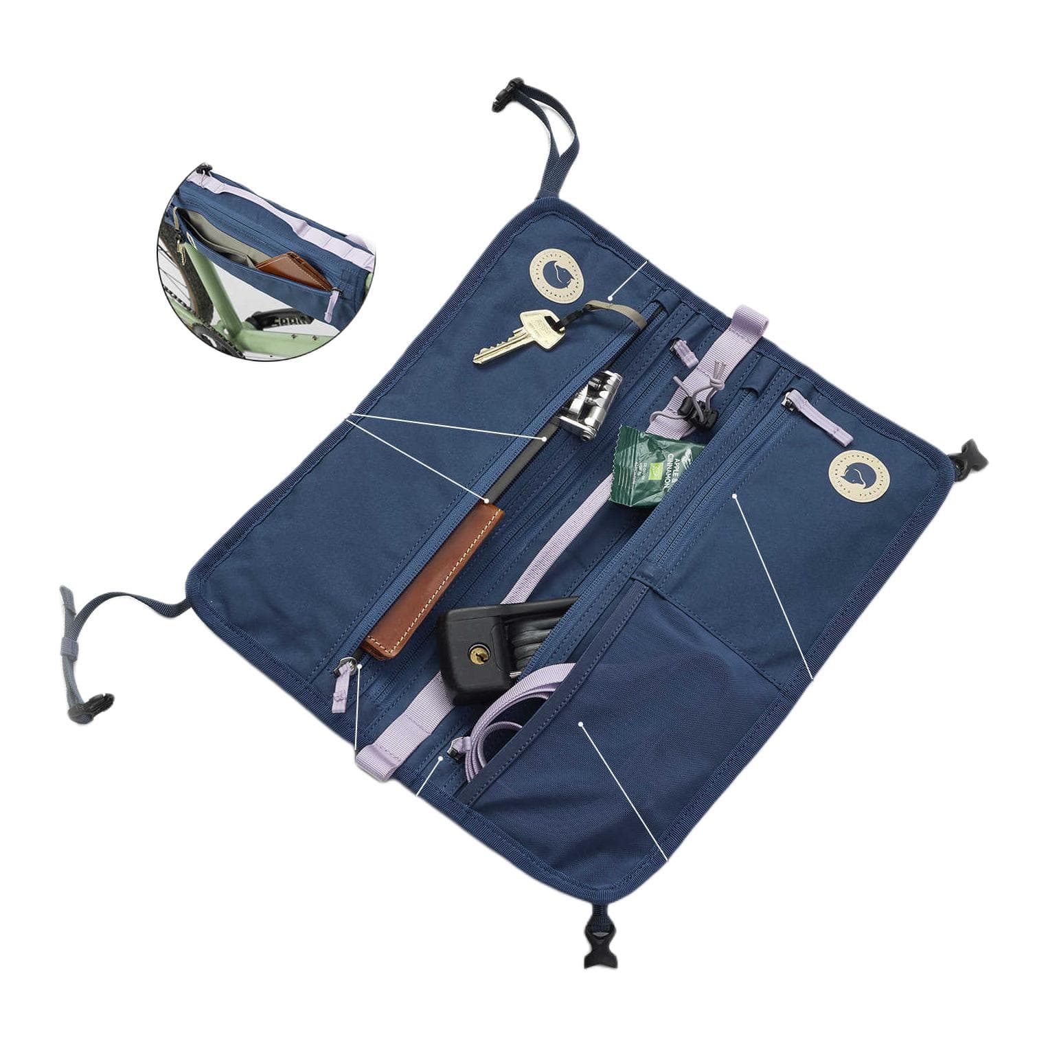 Сумка через плечо Fjallraven Виниловые сумки через плечо унисекс королевский синий - изображение 2