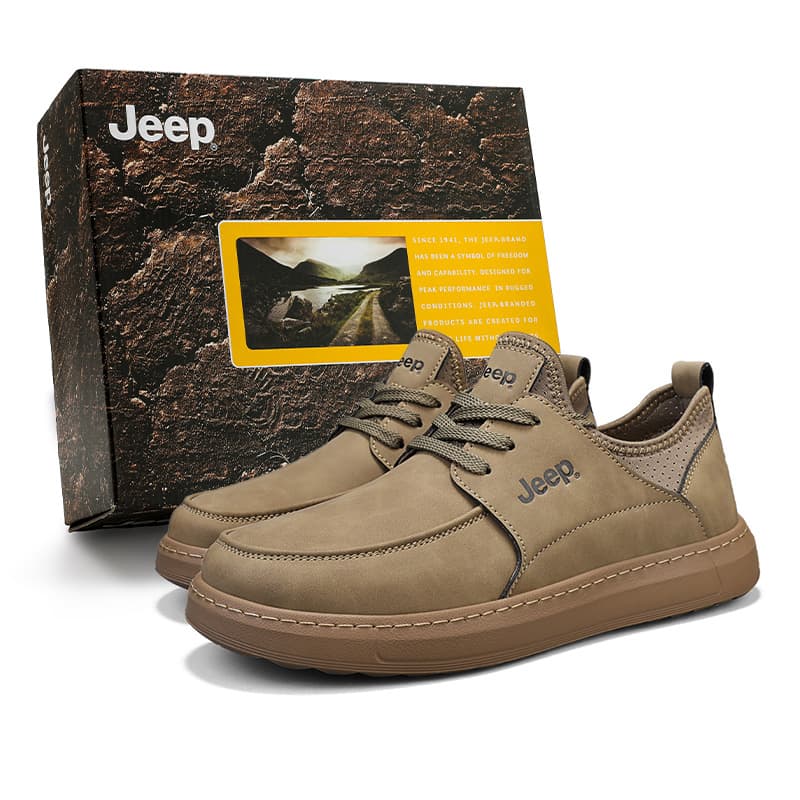 Jeep Повседневные кожаные туфли с низким верхом для мужчин - изображение 1