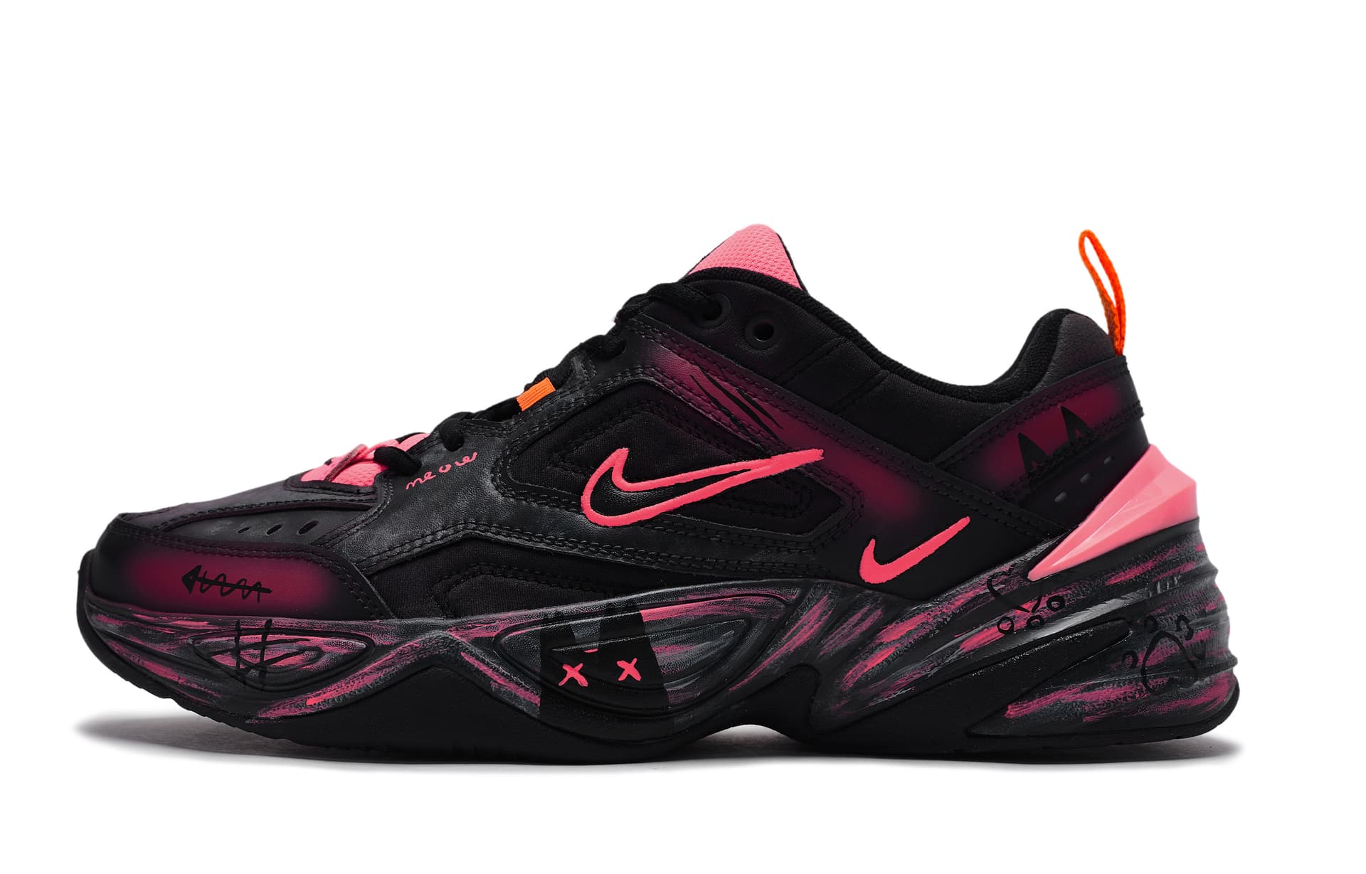 Кроссовки Nike M2K Tekno Black Rose Red - изображение 2