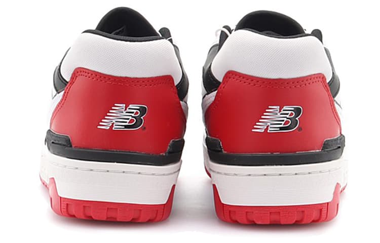 Ретро баскетбольные кроссовки New Balance 550 White Black Red - изображение 5