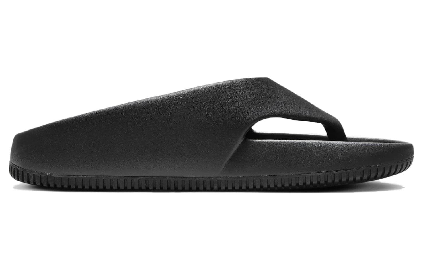 Шлёпанцы Nike Calm Flip Flop Мягкая резиновая подошва устойчивая к истиранию противоскользящие шлепанцы унисекс черный - изображение 2