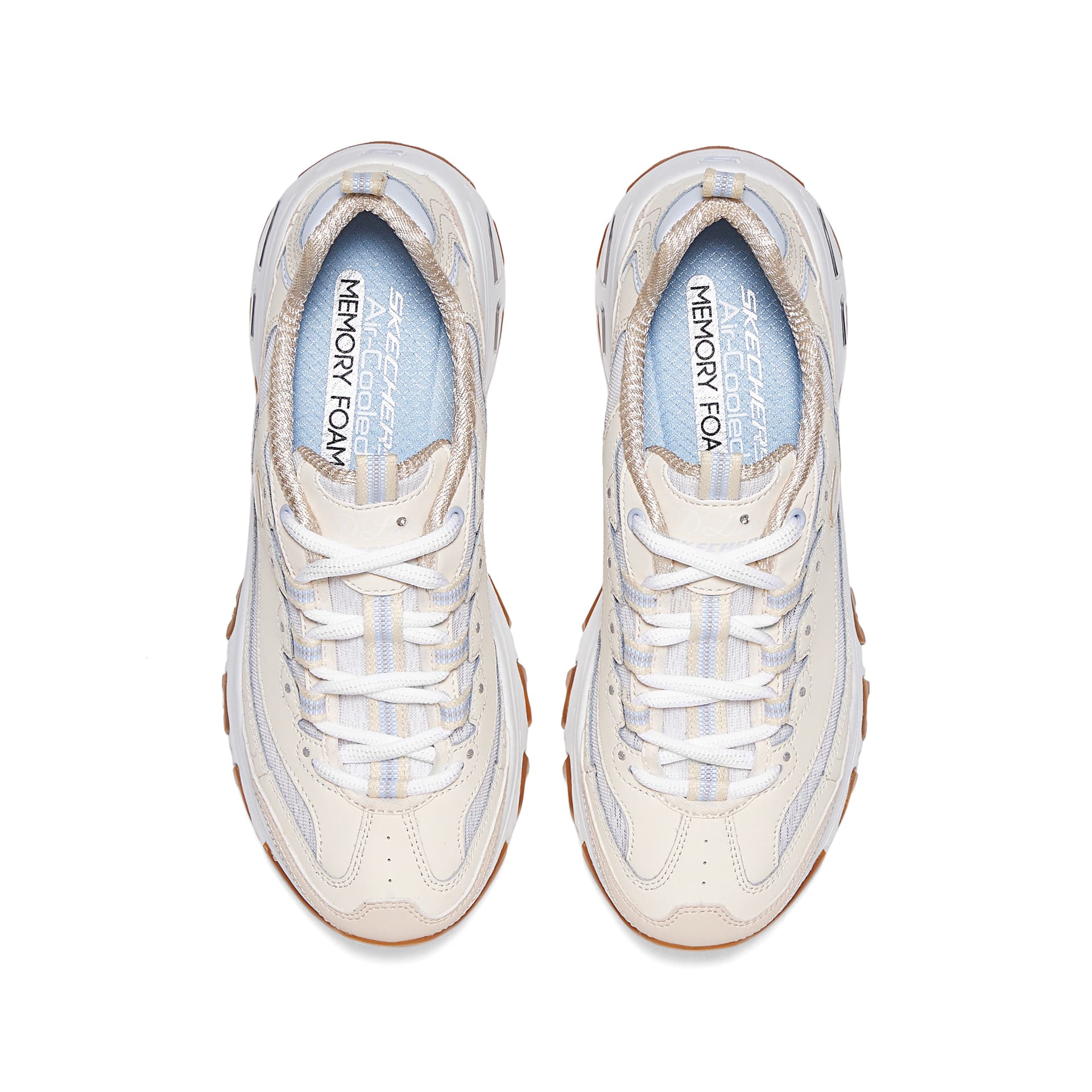 Кроссовки Skechers D'Lites Low Top массивные кроссовки женские бежевые - изображение 4