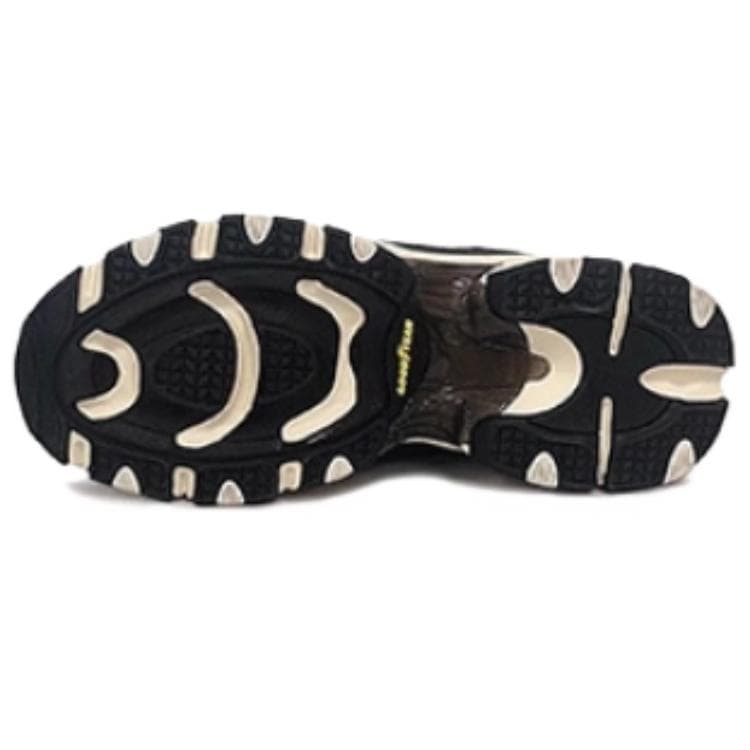 Кроссовки Skechers Air cooled Память Устойчивый к истиранию Дышащая Походная обувь Женская Черный Бежевый Серебряный - изображение 4