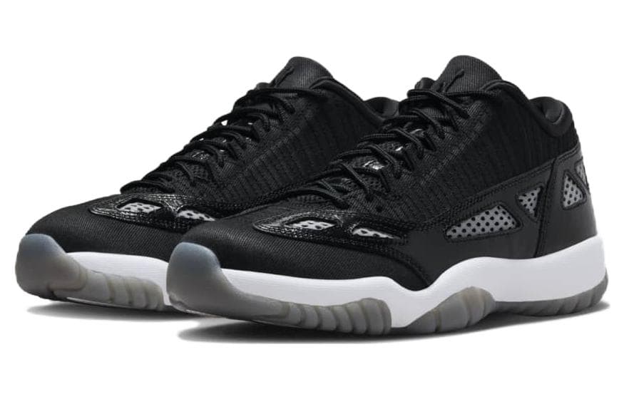 Ретро баскетбольные кроссовки Jordan Air Jordan 11 Low IE Black White - изображение 3
