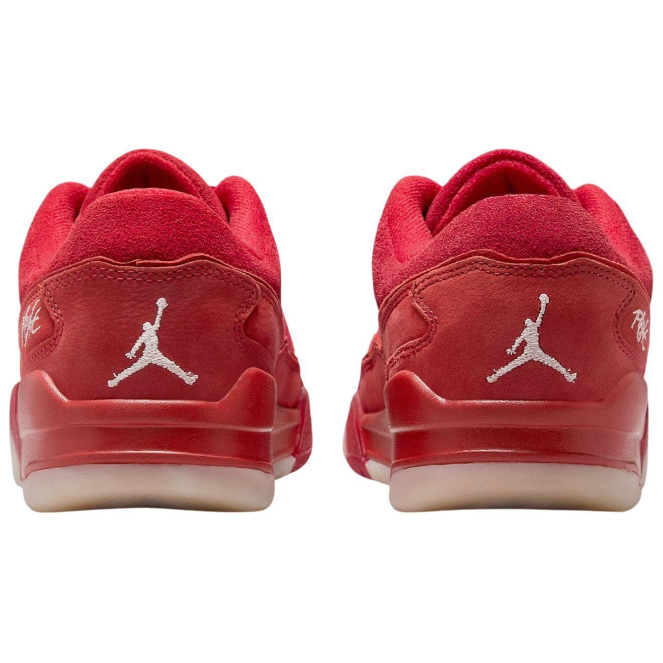 Кроссовки Jordan Flight Slip Resistant Abrasion Resistant Low Top Винтажные Баскетбольные Кроссовки Женские Красные - изображение 5