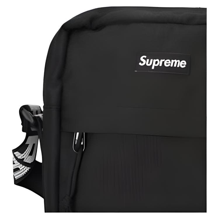 Мини-сумка Supreme Однотонные Сумки через плечо Сумка на плечо Унисекс Черная - изображение 6