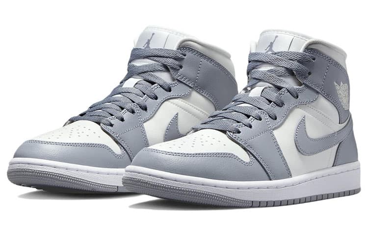 Ретро баскетбольные кроссовки Jordan Air Jordan 1 Mid "Grey Sail" - изображение 3