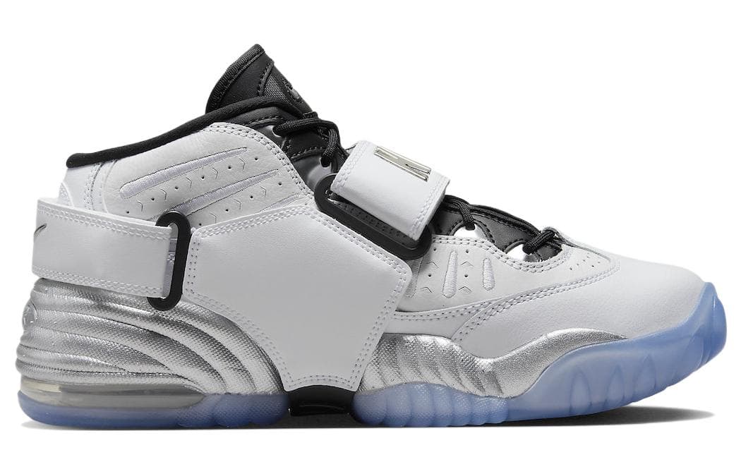 Ретро баскетбольные кроссовки Nike Air Adjust Force "White Metallic" - изображение 2