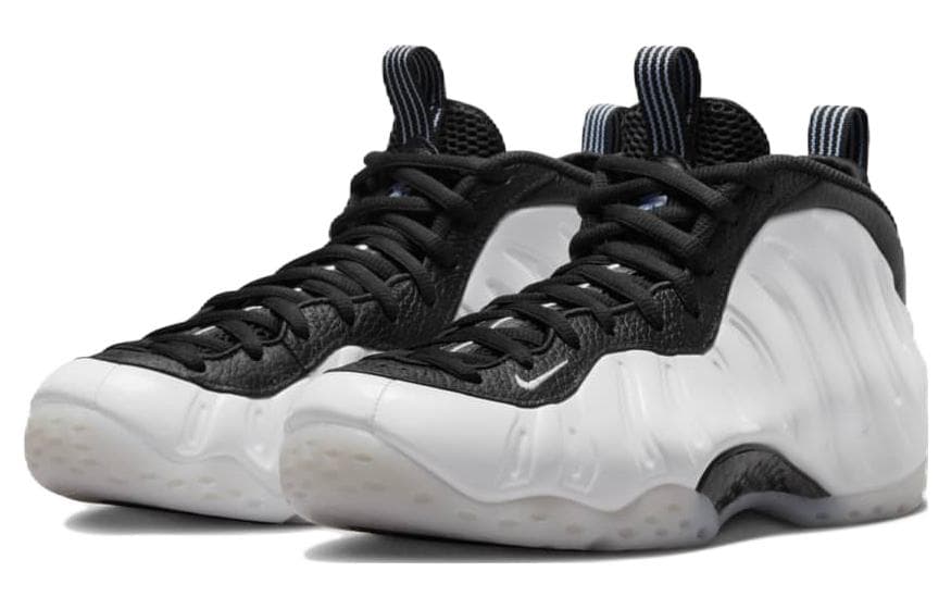 Ретро баскетбольные кроссовки Nike Air Foamposite One "White and Black" - изображение 3